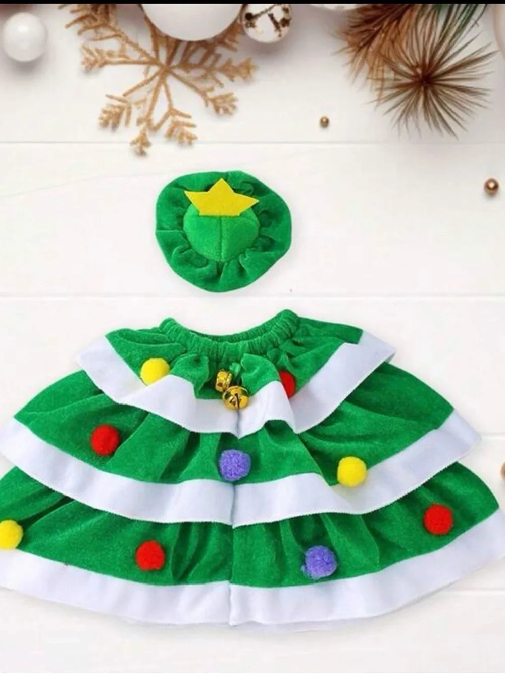 Porch Goose Duck outfit Christmas tree with star costume. - Picture 4 of 7